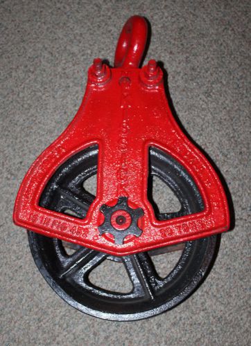 Restored antique mckissick 20 ton block pulley for sale