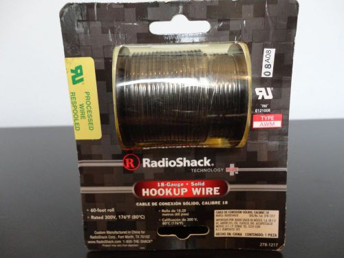 Radio Shack Hook-Up 60 Ft Wire Roll 18 Gauge Solid 300V 278-1217