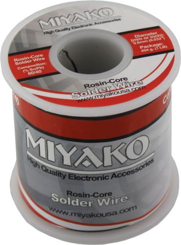 Miyako Usa 1 Lb Pound Spool 0.8mm Diameter 60% Rosin Core Solder Wire