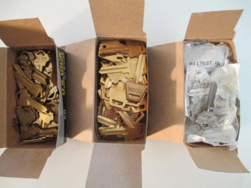Lot of 3 full boxes of Key Blanks , Kwikset,Weslock, and Arrow,    New