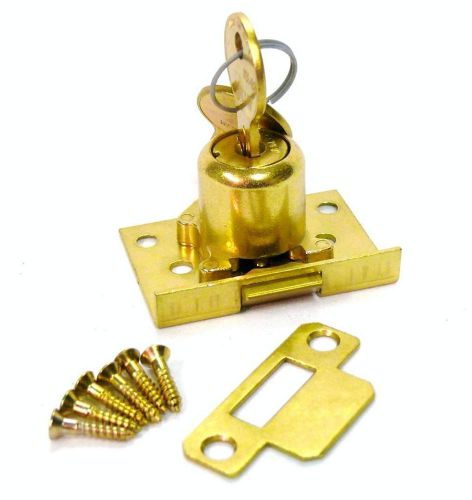 Indiana Cash Drawer Replacement Lock Half Mortise Springlatch Style Brass
