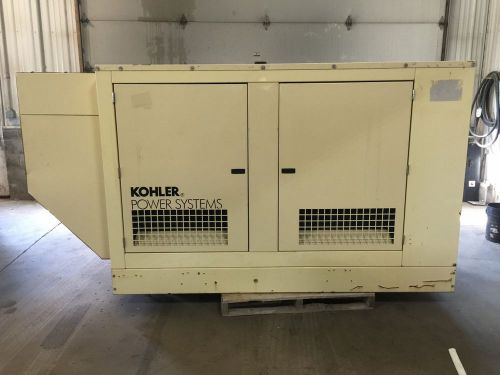 –57 kw kohler generator, sound attenuated, 152 hours, phase 1, 2006 skid mounted for sale