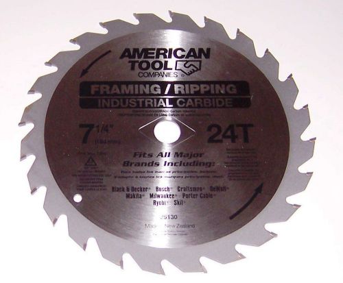 American Tool 25130 7-1/4&#034; Industrial Carbide Saw Blade