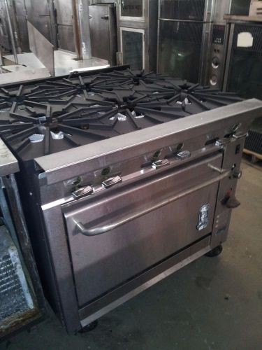 Montigue 36” 6 burner range w/ convection oven for sale