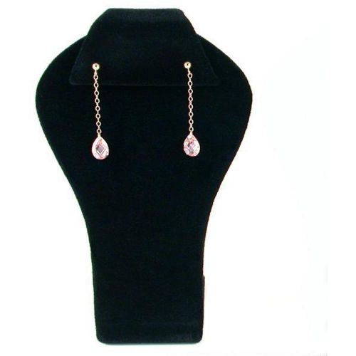 Black Velvet Earring Display Jewelry Showcase Stand Set