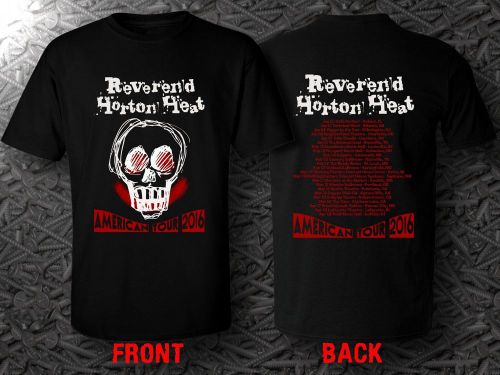 Reverend Horton Heat American Tour 2016 Tour Date Black T-Shirts Size S - 5XL