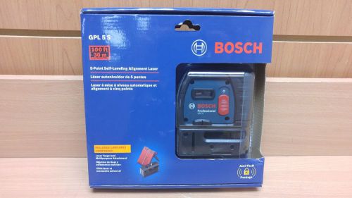 Bosch GPL 5 S 5-Point Self-Leveling Alignment Laser NEW