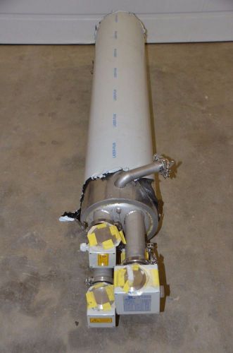 Insulated shell &amp; tube heat exchanger w/ 4 walser co 3&#034; flange immersion heaters for sale
