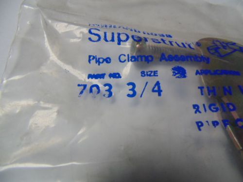 703 3/4 pipe clamp superstrut od tubing pipe clamp lot of 60 for sale