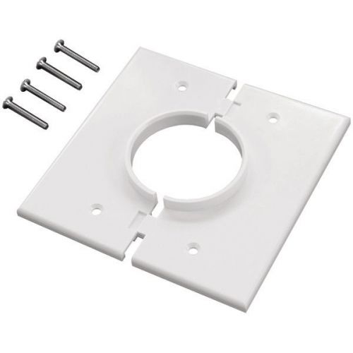 Midlite 2GSWH Double-Gang Splitport Wall Plate - White