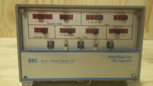 BBC Solid State Trip Type SS SS5G 609904-T705 Trip Unit 2000A Has Targets