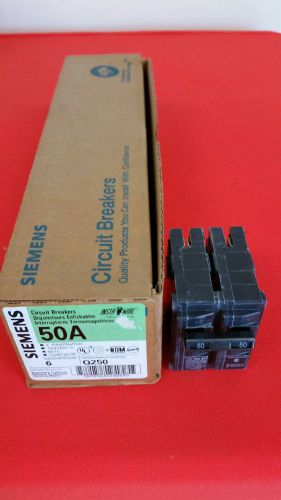 Siemens q250 50-amp 2-pole 120/240 volt circuit breaker for sale