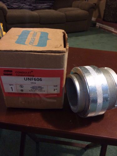 Crouse-hinds conduit union fitting unf606  2&#034; for hazardous locations  unf 606 for sale