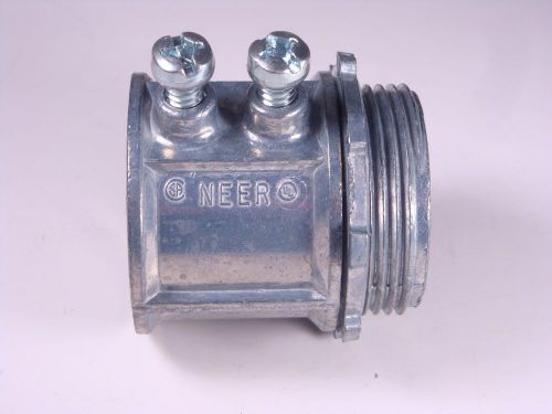 TC-504 Neer 1&#034; Zinc EMT Set Screw Conduit Connector NOS