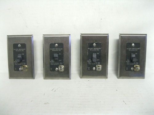Lot of 4: allen bradley 600-tox109 ab 2 pole manual starter switch normally open for sale