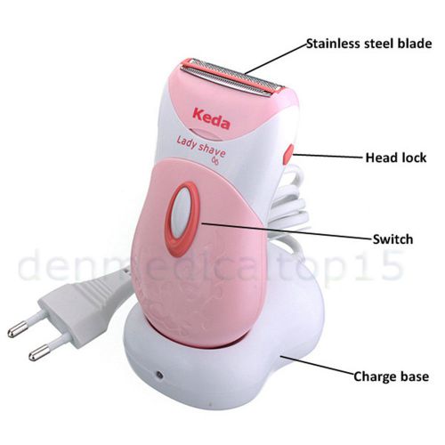 Wet/Dry Rechargeable Washable Electric Women Lady Shaver Trimmer Hair Removal