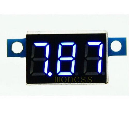 New DC 0-30V Blue 0.36&#034; LED Digital Voltmeter Voltage Panel Meter 3 Lines