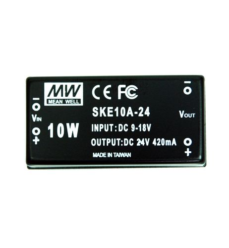 10pc SKE10A-24 DC to DC Converter Vin=12V Vout=24V Iout=420mA Po= 10W Mean Well