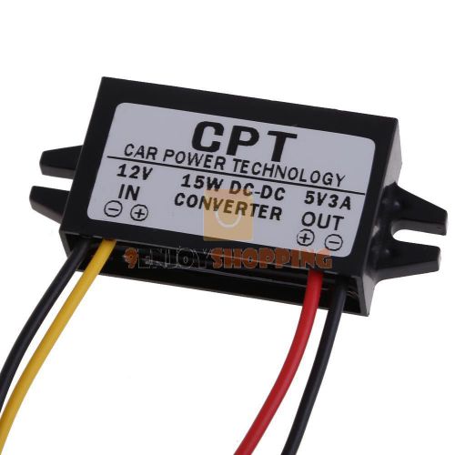 JF#E DC to DC Converter Regulator 12V to 5V 3A 15W Car Led Display Power Supply