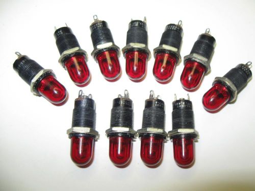 (11) vintage dialight dialco series 137 panel mount indicator lights for sale