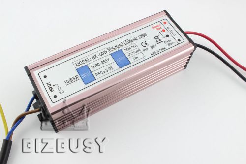 Waterproof ip65 led power driver transformer 50w for ceiling tube light lamp diy for sale
