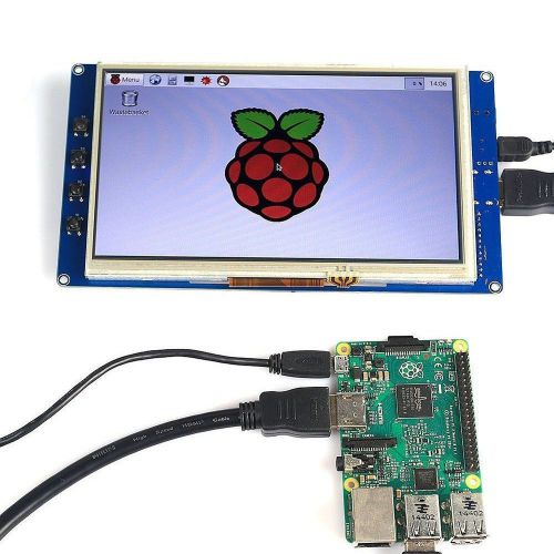 9&#034; usb resistive touch screen lcd display hdmi 800x480 for raspberry pi b+ b pi2 for sale