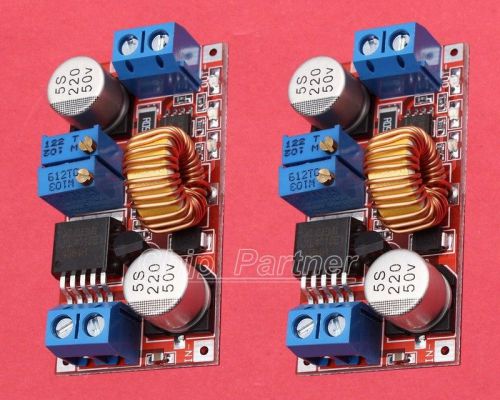 2PCS Lithium Charger Step down power supply module Adaptor 5V-32V to 0.8V-30V 5A