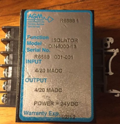 USED AGM DIN4000-13 Power Supply Isolator Module