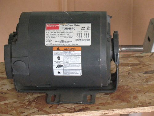 Dayton electric motor, 3/4 hp, 1725 rpm 208-220/440 volts  fr. 56 3 ph odp for sale