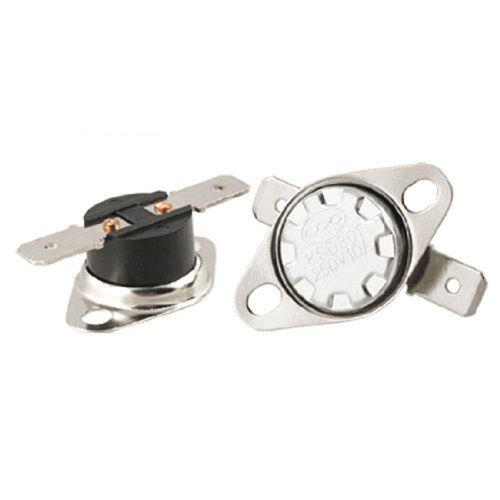 New 2 x ksd301 120c black celsius temperature control switch thermostat n.c gy for sale