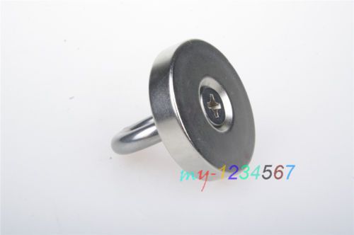 1PC Power D40x5mm+Eyebolt Ring Strong Disc Rare Earth Permanent NdFeB Magnet