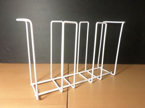 White Epoxy-Coated Wire Rack for 30-100mm Disposable Petri Culture Dishes