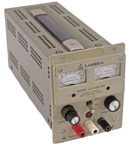 Lambda LP-413A-FM Single-Output 0-60V .45A Variable DC Regulated Power Supply