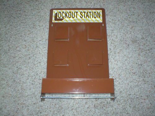 New in box, lawson metal wall mount lockout lock-out station 29&#034; x 16&#034; for sale