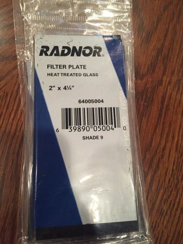 Radnor 64005004 Filter Plate Shade 9 2&#034;x41/4&#034;