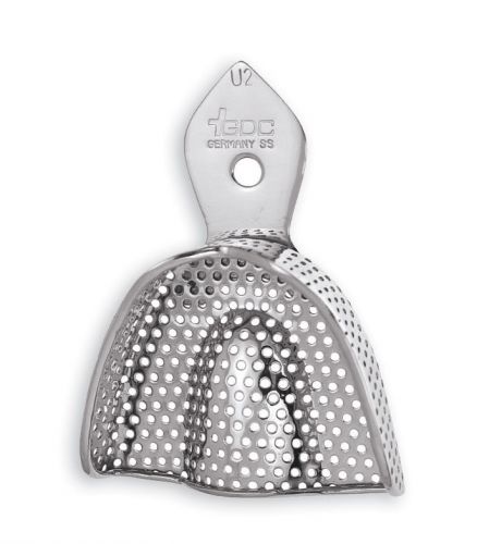 Dental impression trays dentulous perforated upper # 2  itrldpu2 for sale