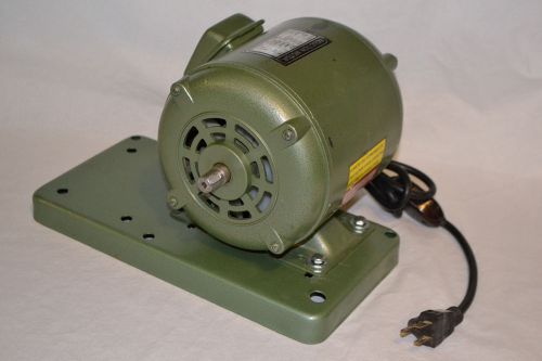 Electric Motor 1/2 HP 110volt 1720 RPM With Base &amp; In-Line Power Switch