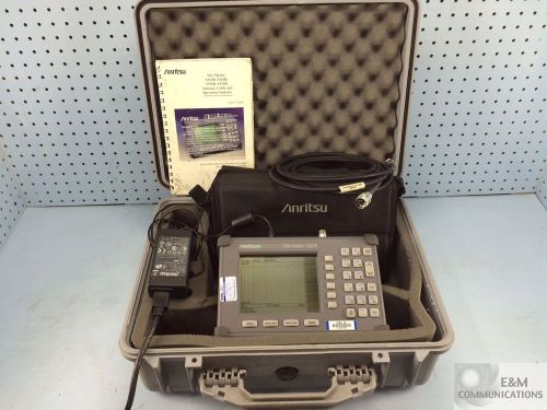 ANRITSU S331B SITE MASTER CABLE ANTENNA ANALYZER HARD/SOFT CASE RF CABLE + PWR