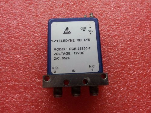 Teledyne Relays CCR-33S30-T 12VDC  Coaxial Switch