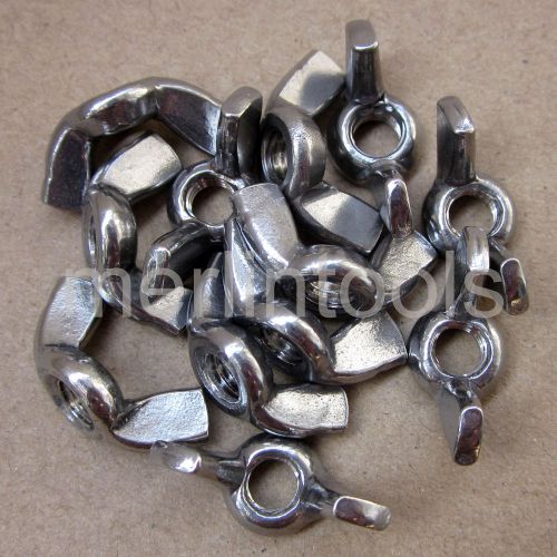 12Pcs M8 x 1.25 Stainless Steel Wing Nut Right Hand Thread