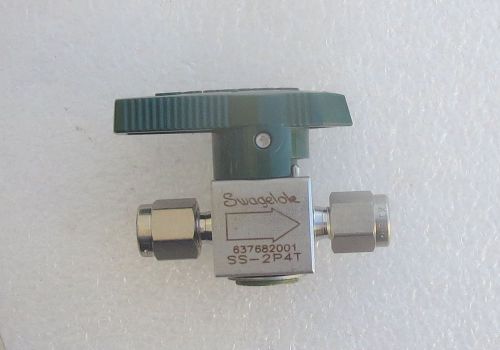 Swagelok 1/8&#034; Stainless Steel Quarter Turn  Instrument Plug Valve SS-2P4T