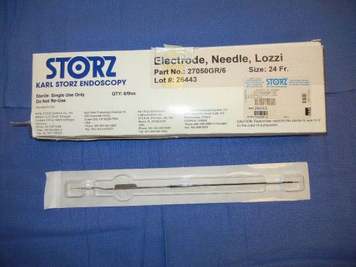 Karl Storz Endoscopy Electrode, Needle, Lozzi p/n 27050GR/6 Size 24 fr box of 6