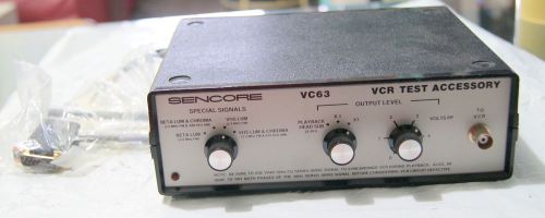 SENCORE  VC63 VCR TEST ACCESSORY