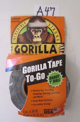 Gorilla Glue 6100102 1in. x 30ft. To-Go Handy Duct Tape, Black