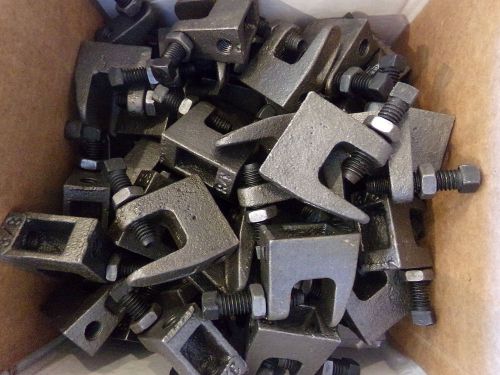 (57) beam clamps 3/8&#034; rod size throat opening is 3/4&#034; x 3/4&#034; - new for sale