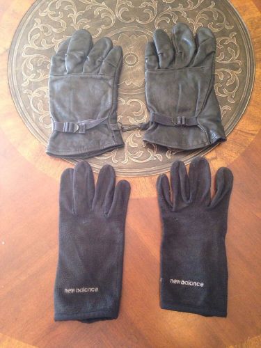 Leather Work Gloves With New Balance Liners, Construction, Welder, Worker, Warm
