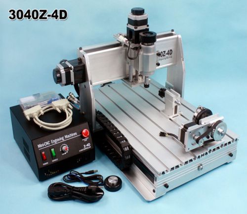 230W 4 Axis Ball Screw CNC Router Engraving Milling Drilling Cutting Machine