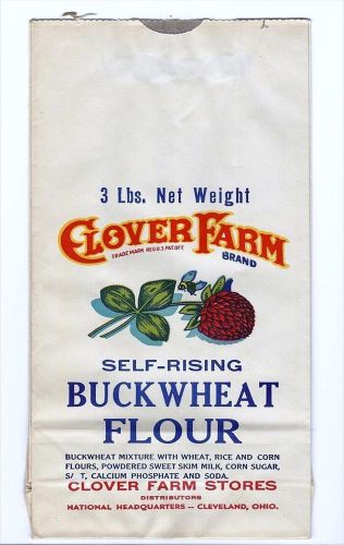 Clover farm self rising buckwheat flour 3 lb. clover farm stores cleveland, ohio for sale