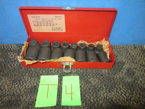15 pc wright tool impact socket set metric 10mm 24mm 1/2&#034; square drive garage for sale