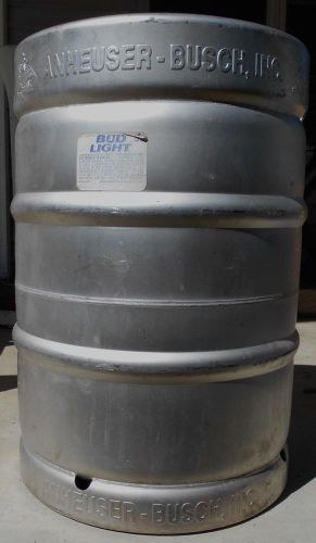 ALUMINUM BEER KEG..EMPTY..15.5 GALLONS..ANHEUSER BUSCH